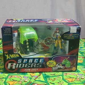 Marvel X-Men Space Riders Jean Grey & Light Up Hyper Jet ToyBiz - 1997 EdgesBad